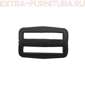 Пряжка  2-х щелевая 20 мм, цв. черный, арт. 8826 (уп. 500 шт)