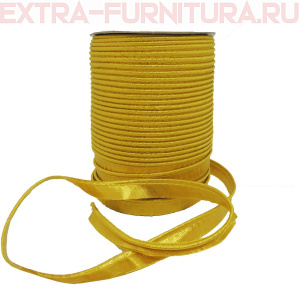 Кант атласный 12 мм, 72 ярда, цв. золото (металлизированный) А