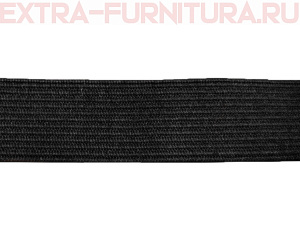 Резинка вязаная,  6мм (+/-1мм), цв.черный (уп.-100м*40 уп)