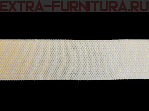 Резинка вязаная, 45мм (+/-3мм), цв.белый (уп.-50м*8 уп) Б