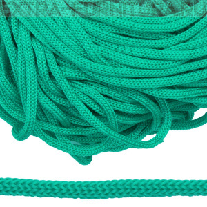 Шнур  ПП 5мм, цв.221 изумрудный, уп.100м, пл.4,6 гр/м, арт.В501