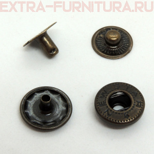 Кнопка №54 12,5 мм, цв.антик, (уп.1440шт) NEWSTAR