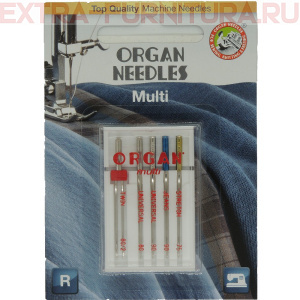 Иглы Organ Multi для БШМ(дж/ун/стр/дв), уп.5шт.