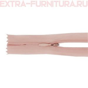 Молния потайная  № 3, 20 см, цв. S344 пудра п/э пл.9,3 гр/м