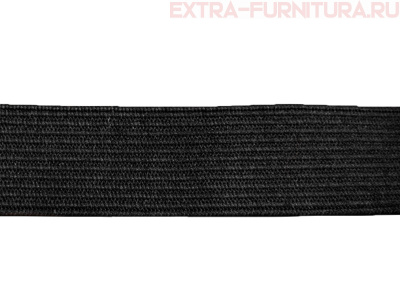 Резинка вязаная,  6мм (+/-1мм), цв.черный (уп.-100м*40 уп)