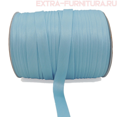 Косая бейка 16мм 132м цв.041 голубой ЕВРО