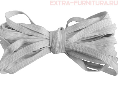 Резинка-вздержка 8 мм, белая (уп. 30*100м) (тип А)