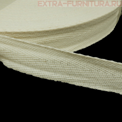 Лента киперная х/б 30 мм, цв.суровый, уп.100м (пл.5,3 г/м)