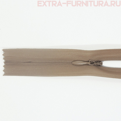 Молния потайная  № 3, 20 см, цв. 292 бежевый п/э пл.9,3 гр/м