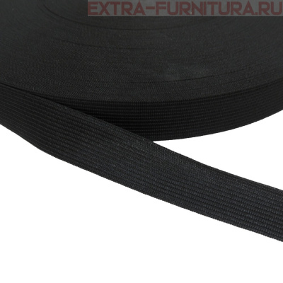 Лента окантовочная 22 мм цв. черный, уп.100м (пл.3,8 гр) Ф