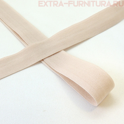 Резинка окантовочная 15мм цв.S185 серебристый пион, матовая арт.ROM15185 уп. 50м 