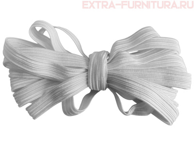 Резинка плетельная шир. 10 мм,  белая (уп.-10м)